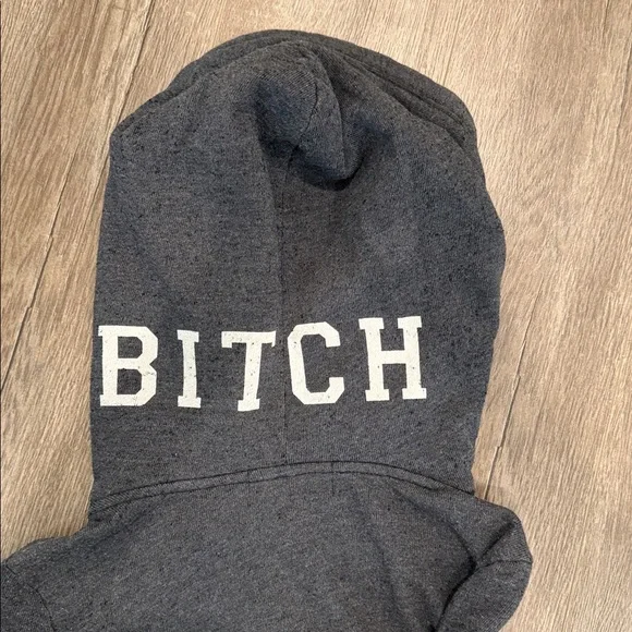 WILDFOX charcoal grey zip hoodie - Picture 12 of 16